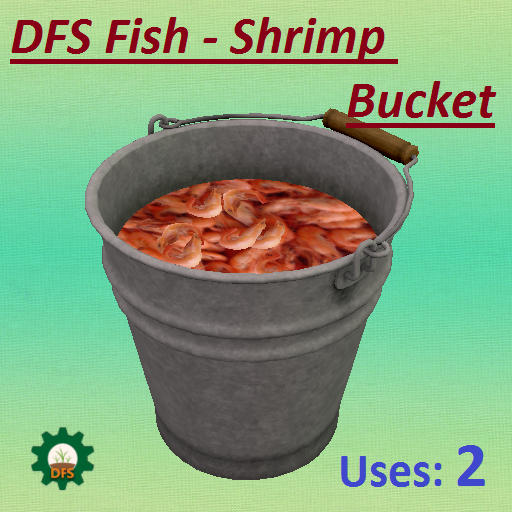 Second Life Marketplace DFS Fish Shrimp Bucket